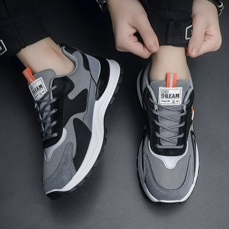 Moda masculina sapatos de malh - Breathable Mesh Athletic Shoes avaliação e preço