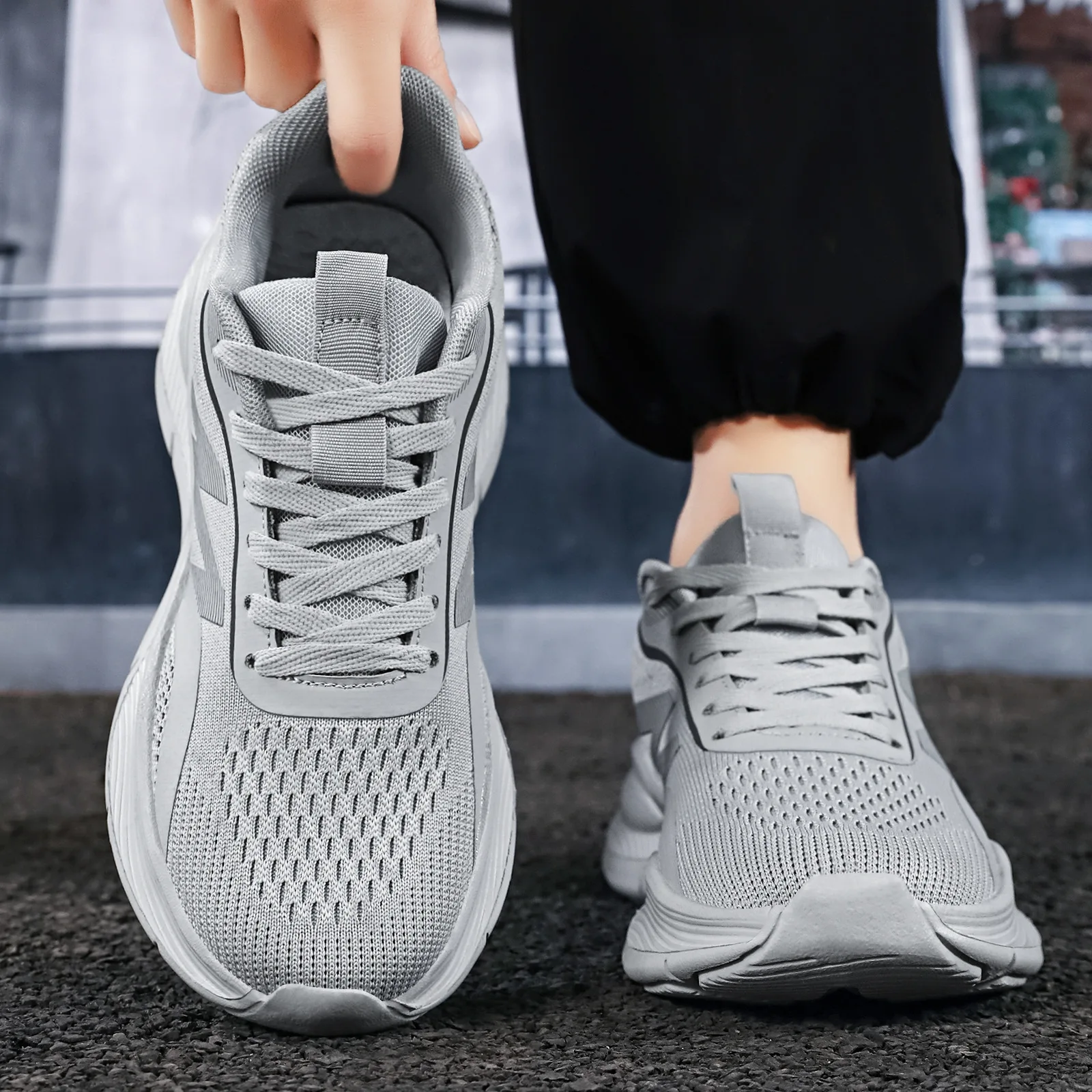 Tênis de corrida masculinos, c - Shock Absorbing Gym Trainers avaliação e preço