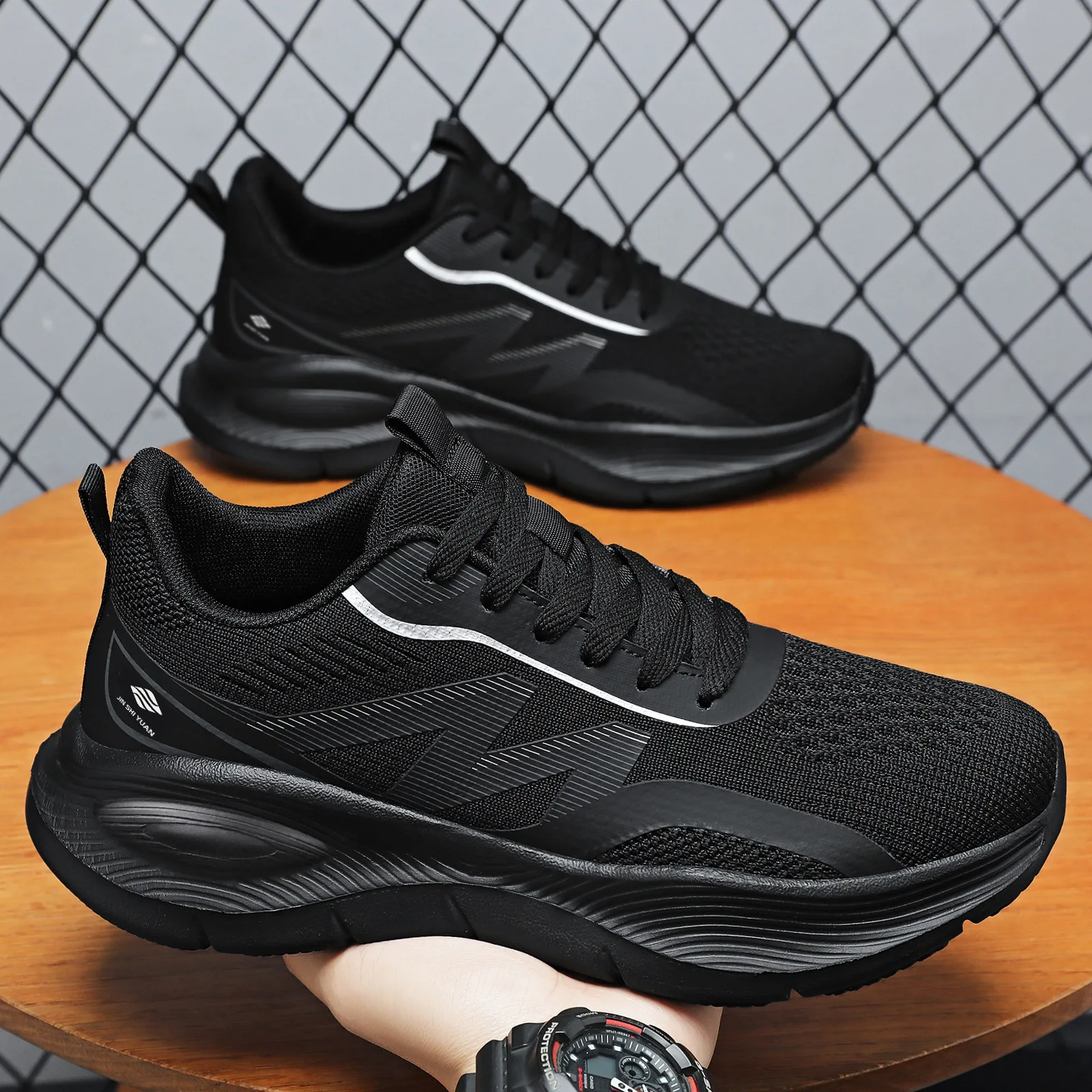 Tênis de corrida masculinos, c - Shock Absorbing Gym Trainers avaliação e preço